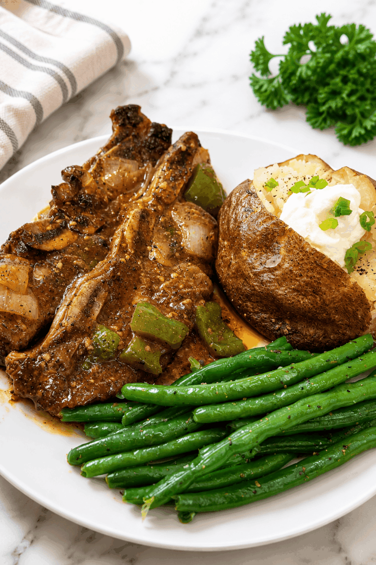 Flanked Beef Short Ribs Smothered in Gravy