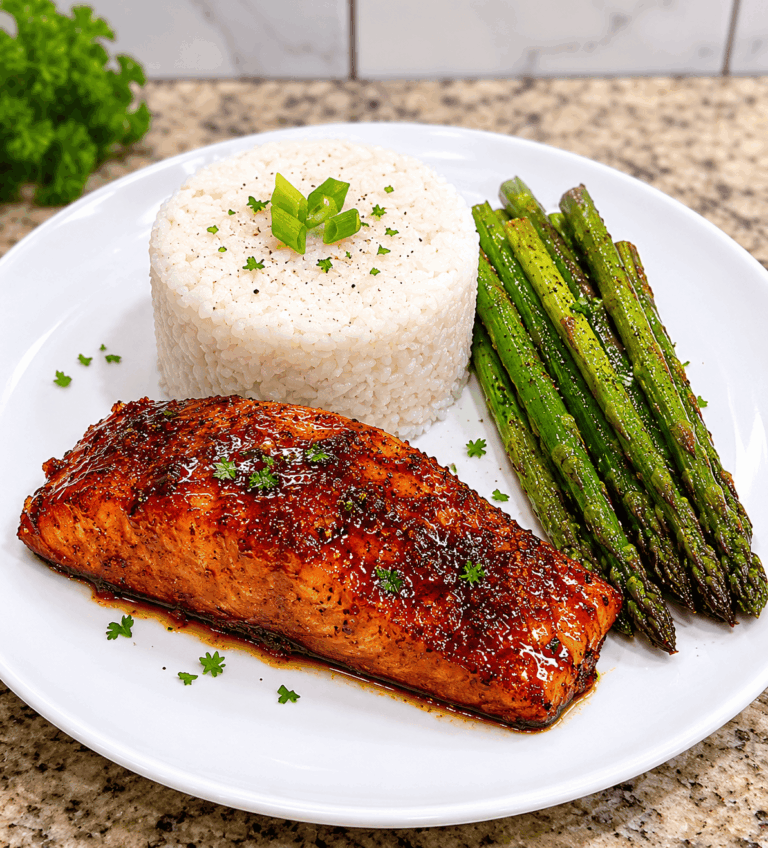 Honey Garlic Glazed Salmon